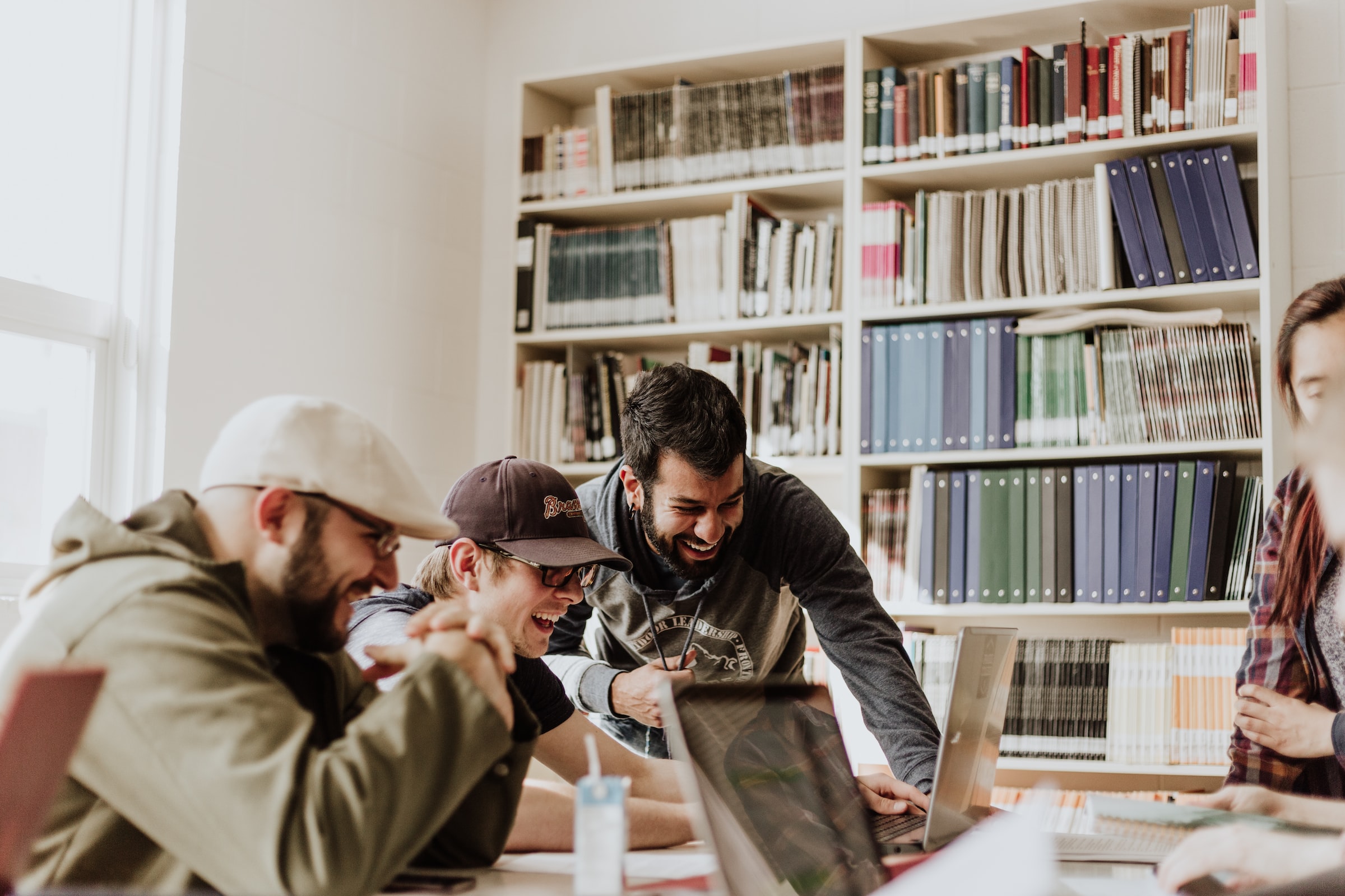 People working together on computers