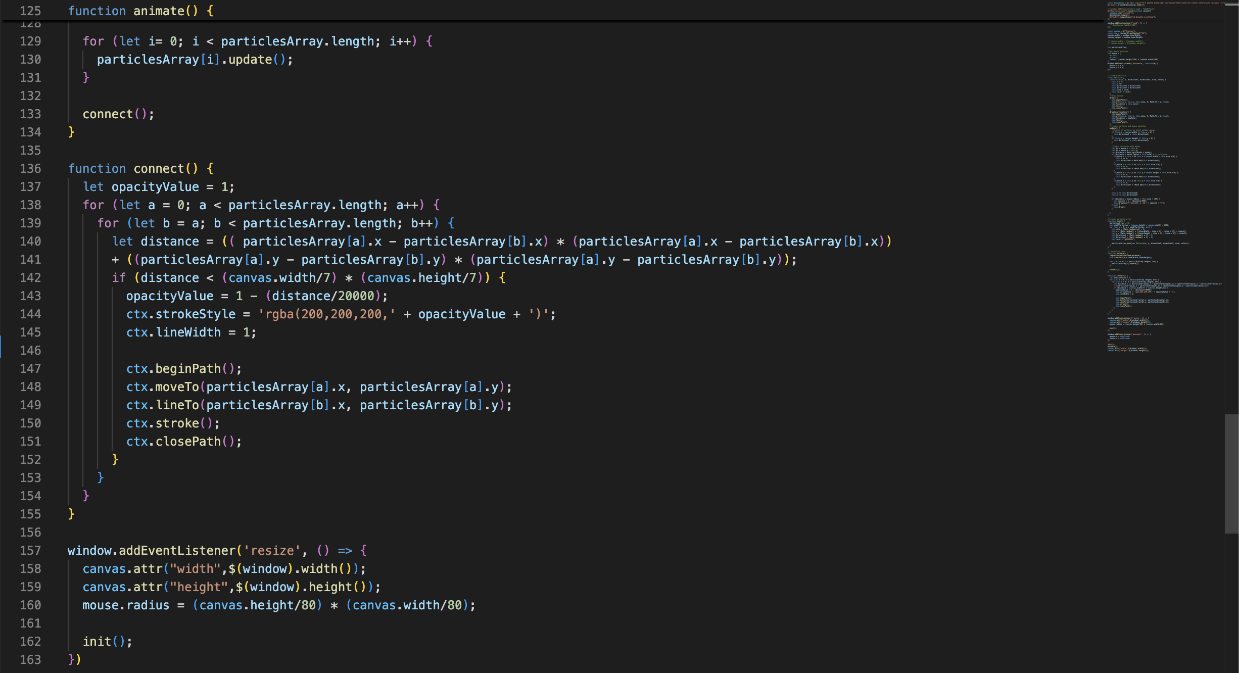 After Effects script screenshot from VS Code