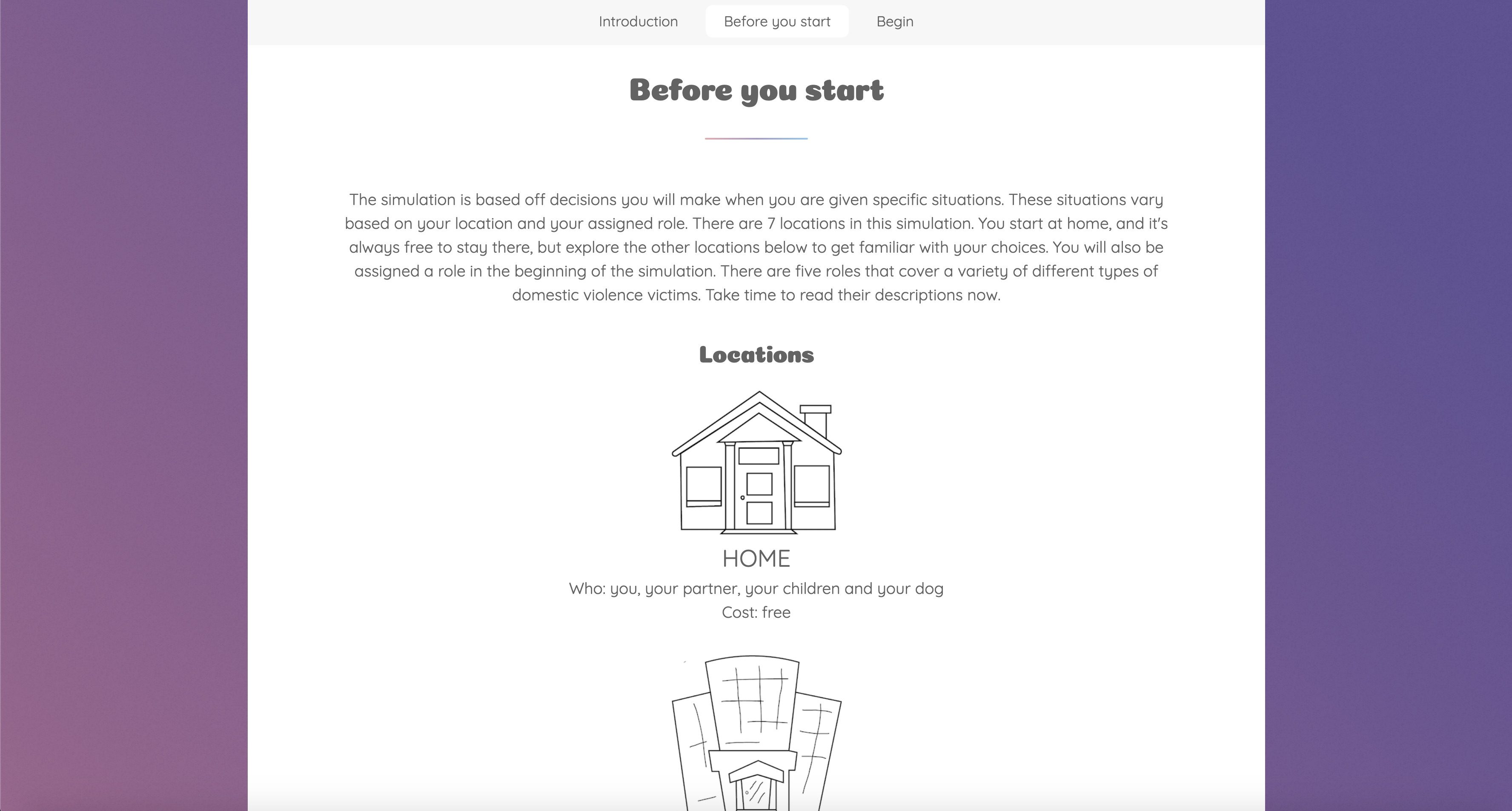Screenshot of Stay or Leave simulator tool
