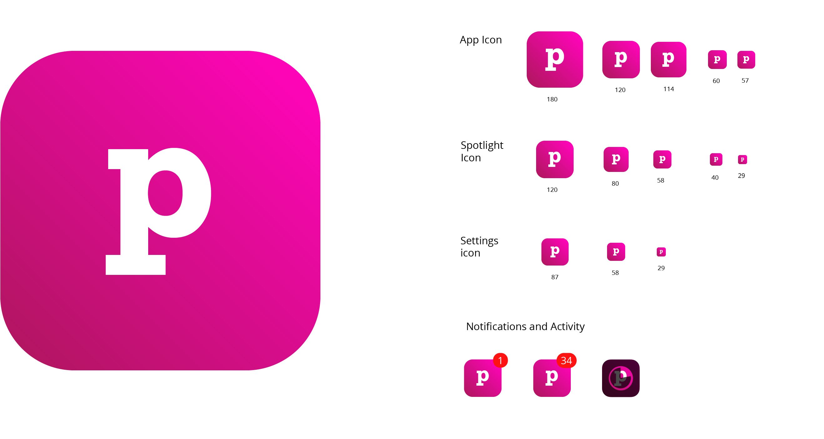 Screenshot of a mobile app icon set designed in Illustrator